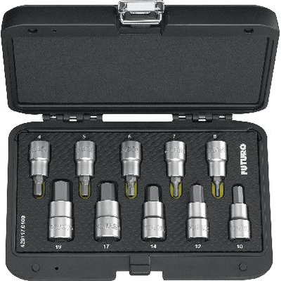 Bộ đầu lục giác 1/2 inch gồm 10 chi tiết  FUTURO- #429117
