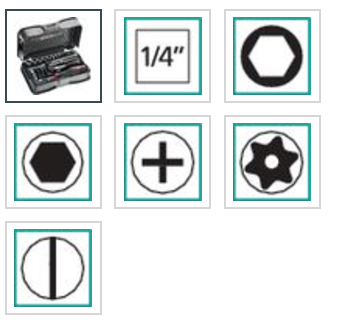 R.430ADP-Bộ khẩu tay vặn 1/4 inch gồm 32 chi tiết  FACOM- # 426020.0100