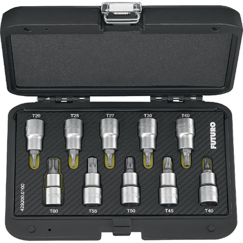 Bộ khẩu đầu sao 1/2 inch gồm 10 chi tiết  FUTURO- #429200