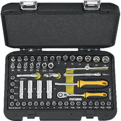 Bộ khẩu, đầu vít 1/4 inch gồm 52 chi tiết  FUTURO- #426278