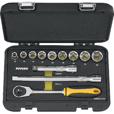 Bộ khẩu, tuýp vặn 1/2 inch gồm 16 chi tiết  FUTURO- #428601