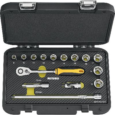 Bộ khẩu, tuýp vặn 3/8 inch gồm 15 chi tiết  FUTURO- #427410