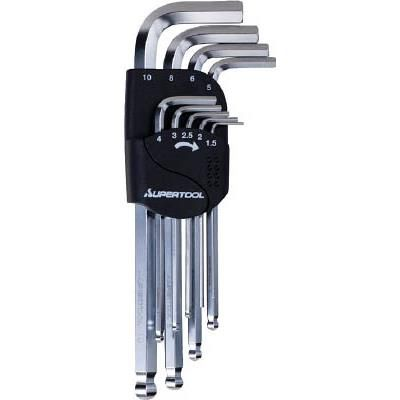 Bộ lục giác đầu bi dài SUPERTOOL -# HKLB9S