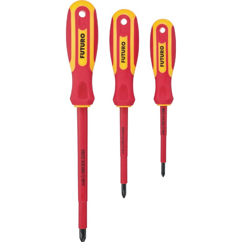 Bộ tô vít 4 cạnh cách điện VDE 1000V FUTURO - # 435356