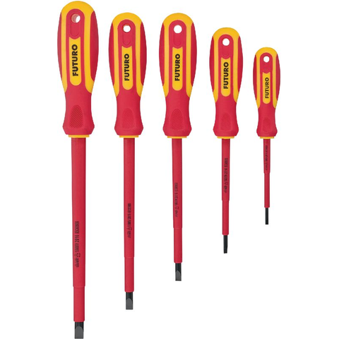 Bộ tô vít dẹt cách điện VDE 1000V FUTURO - # 434431