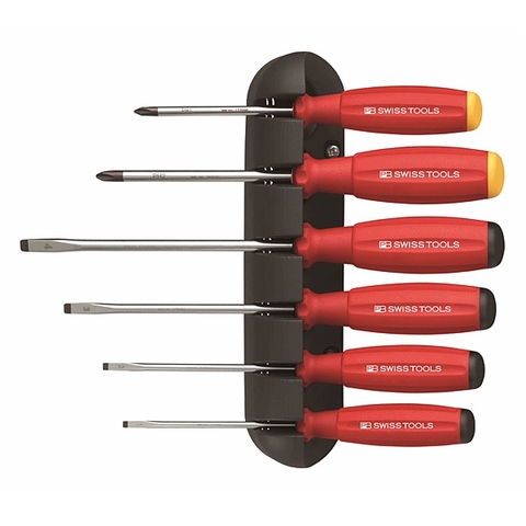 Bộ tuốc nơ vít gồm 6 chi tiết mã 434280.0200, code 334280.0200 ( PB8244), hiệu Swiss tools/ Thụy Sỹ, mới 100%