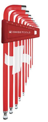 Bộ lục giác đầu bi in cờ Thụy Sĩ PB SWISS TOOLS PB 212LH-10CH