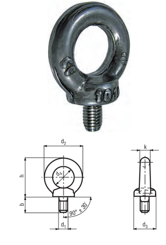 Ma ní - Móc treo inox M8 - M30 BRW - # 862118