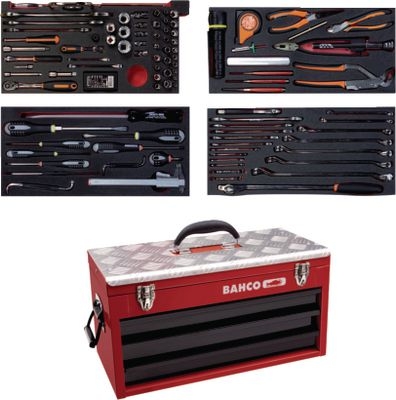 Hộp dụng cụ kim loại 129 chi tiết BAHCO-# 428810