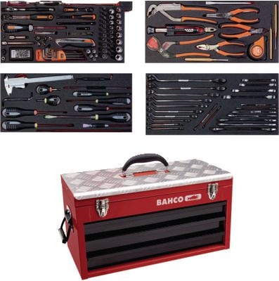 Hộp dụng cụ kim loại 152 chi tiết BAHCO-# 428815