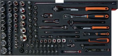 Hộp dụng cụ kim loại 193 chi tiết BAHCO-# 428820