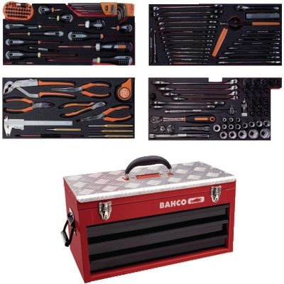 Hộp dụng cụ kim loại 146 chi tiết  BAHCO-# 428825