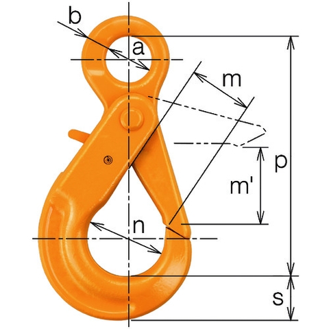 KITO Việt Nam | KITO Chain Sling, Fitting (Eye Type), Single Hook HJJ, Basic Load Capacity 8.0t MW3675347