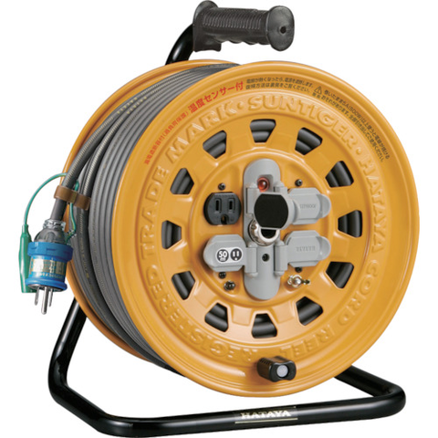 HATAYA Việt Nam | Hataya Santa Tiger Reel, Single Phase 100V Type, 50m, with Earth and Overload Breaker Cord Reel MW1063197