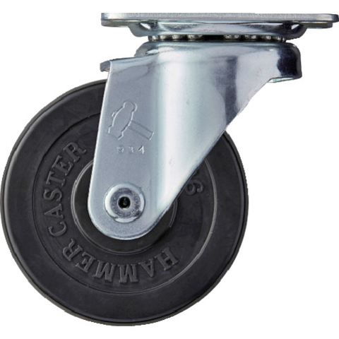 HAMMER CASTER Việt Nam | Hammer with swivel rubber wheels, 75mm Topplate Rubber Caster MW1251589