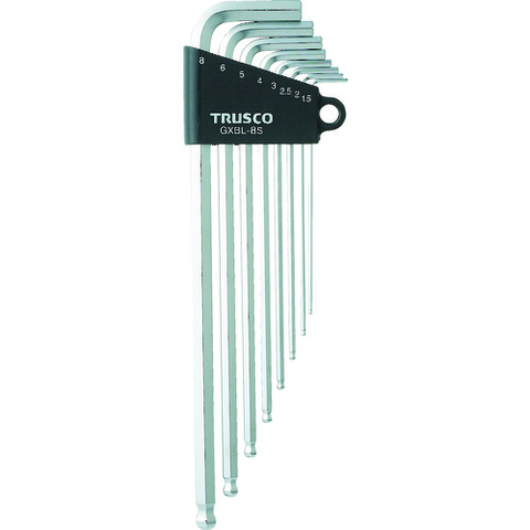 TRUSCO Việt Nam | TRUSCO Long Ball Point Hexagonal Bar Set, Set of 8 Ball-point Hexagonal Wrench(Long type) MW1252976
