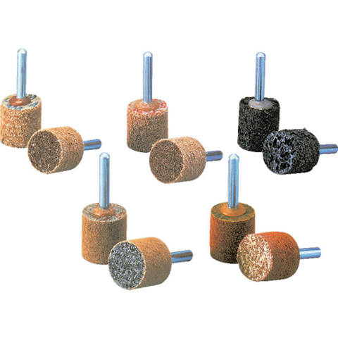 3M Việt Nam | 3M Scotch-Brite Uniwheel with Shaft (Shaft Diameter 6mm) #220 equivalent, Gray Scotch-Brite(TM) Spindle Mounted Unitized Wheel MW1263412