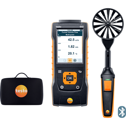 TESTO Việt Nam | TESTO Vane Anemometer Testo 440 100mm Vane Anemometer Probe Set MW1272564