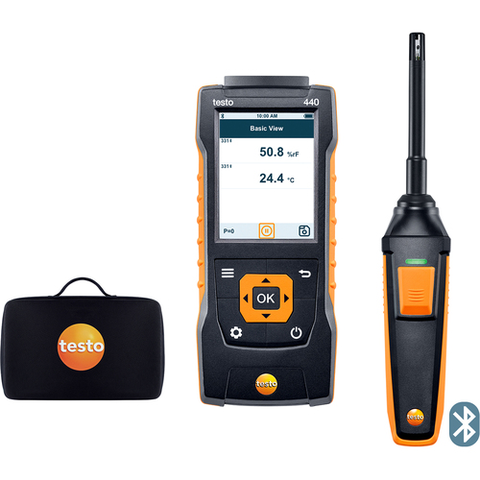 TESTO Việt Nam | TESTO Thermo-hygrometer testo 440 Temperature and humidity probe set MW1272580