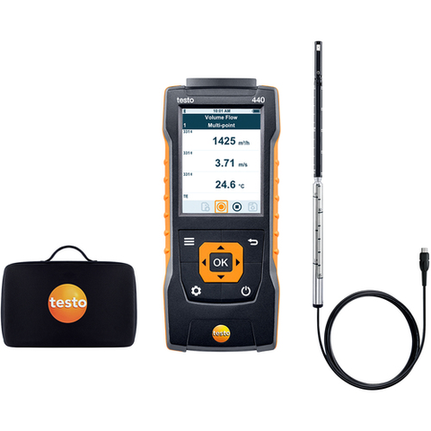 TESTO Việt Nam | TESTO Hot Wire Anemometer Testo 440 Hot Wire Anemometer Probe Set Anemometer MW1272599