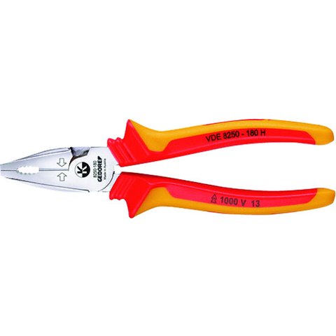 GEDORE Việt Nam | GEDORE Insulated pliers VDE8250H 180mm Insulated Flat Nose Plier MW1372423
