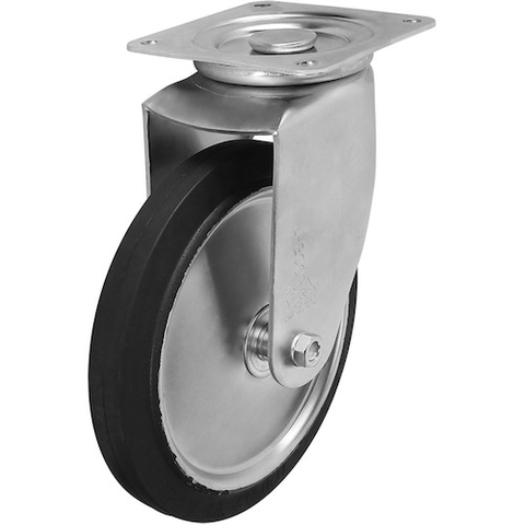 SISIKU Việt Nam | Sisiku Standard Press Caster, Rubber Wheel, Swivel, 75mm Diameter MW1372874