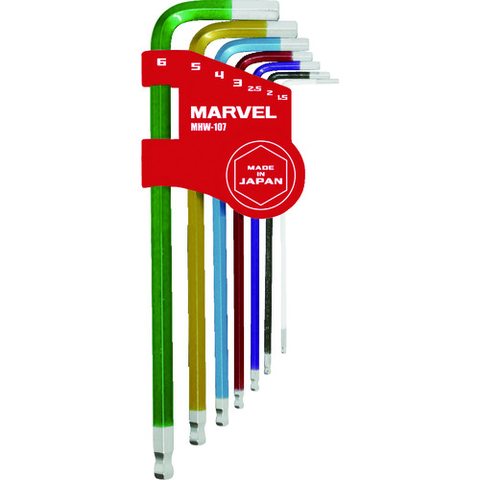 MARVEL Việt Nam | MARVEL Semi-long ball point hex wrench set, 7 pieces Semi-long Ball Point Hex Bar Spanner Set MW1610510