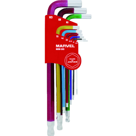 MARVEL Việt Nam | MARVEL Semi-long ball point hex wrench set, 9 pieces Semi-long Ball Point Hex Bar Spanner Set MW1610512
