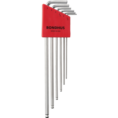BONDHUS Việt Nam | BONDHUS Ball Point L-Wrench Extra Long Set of 6 (1.5-5mm) Ball End L-Wrench Set and Singles Brite Guard MW1691813