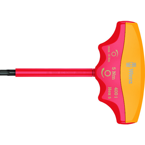 WERA Việt Nam | Wera 400i VDE insulated torque driver T-type Hex Plus Hexagon 4.0 / 5.0 Nm Hex VDE Insulated torque-indicator MW1952364