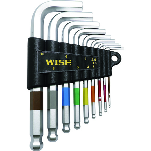 WISE Việt Nam | WISE Ball Point Hexagonal Wrench Set of 9 (Short, Comfortable Type) Ball Point Wrench Set MW2261639