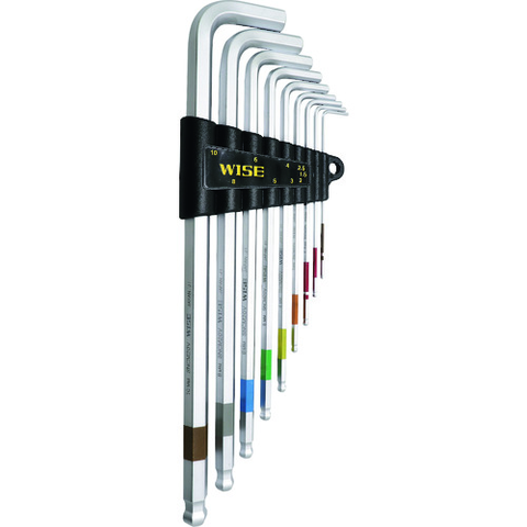 WISE Việt Nam | WISE Ball Point Hexagonal Wrench Set of 9 (Long, Comfortable Type) Ball Point Wrench Set MW2261643