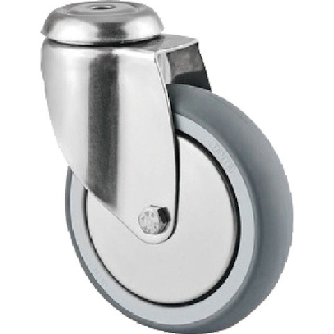 TENTE Việt Nam | Tente Caster Bolt Hole Caster "AGILA" (Elastomer Wheel with Stainless Steel Fittings), φ50, Swivel Stainless Steel Agila 7470 Series MW2589970