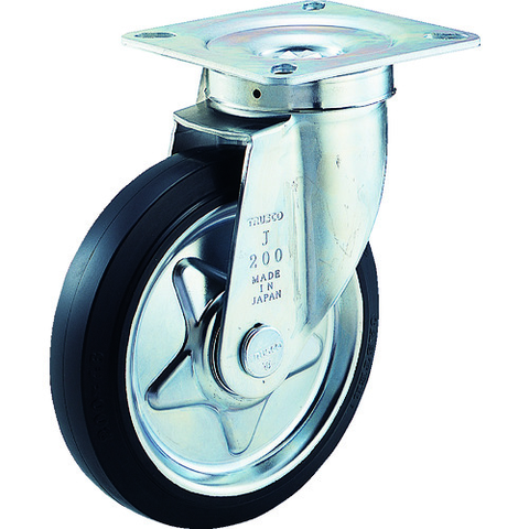 TRUSCO Việt Nam | TRUSCO α Pressed Rubber Caster, Swivel, Φ100 MW2889951
