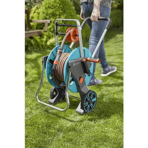 GARDENA Việt Nam | Gardena Hose Trolley M Easy Set (20m hose, connector, spray nozzle included) AquaRoll 18517-20 MW3528256