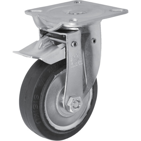 SISIKU Việt Nam | Sisiku Swivel⇔Fixed Caster, Rubber Wheel, 130 Diameter MW3535746