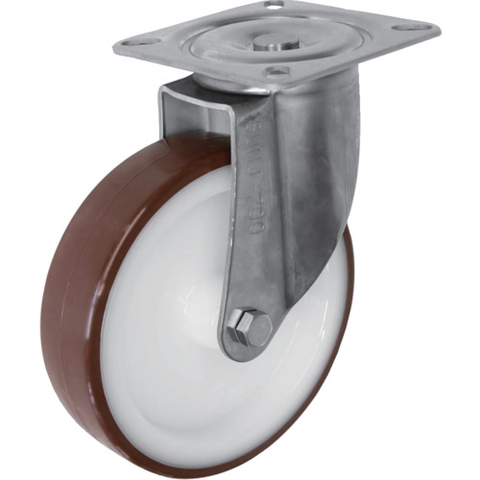 SISIKU Việt Nam | Sisiku Stainless Steel Caster with Swivel Urethane Wheels MW3535789
