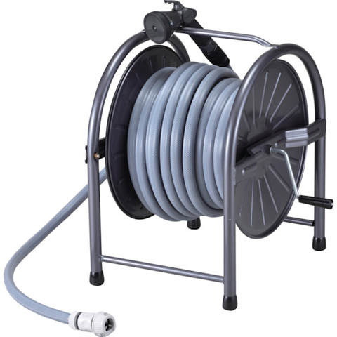 GREEN Việt Nam | Green Life Steel Hose Reel with Large Water Volume Nozzle, 30m, Gray MW3589326
