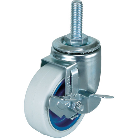WAKO Việt Nam | Wako Pallet Air Caster Screw-in Type (White Rubber Swivel Caster with Stopper) MW3657892