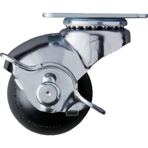 HAMMER CASTER Việt Nam | Hammer plate type, swivel rubber wheel, 40mm, with stopper MW3670244