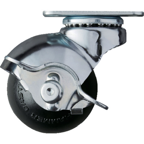 HAMMER CASTER Việt Nam | Hammer Plate Type Swivel Rubber Wheel 50mm with Stopper MW3670252