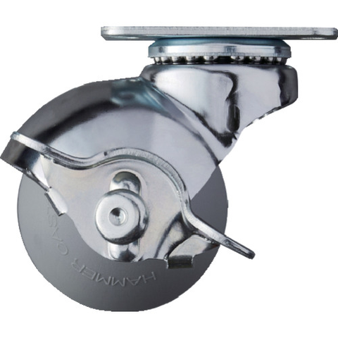HAMMER CASTER Việt Nam | Hammer Plate Type Swivel Urethane Wheel 50mm with Stopper MW3670279