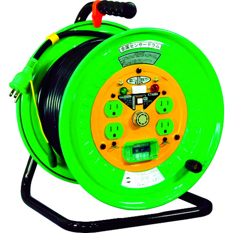 NICHIDO Việt Nam | NICHIDO Metal Sensor Drum with Leakage Protection Breaker 30m Metal Sensor Cord-Reel(100V Earth Leakage Breaker) MW3686175