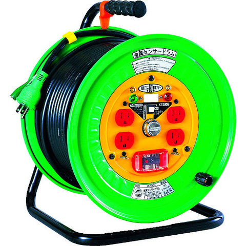 NICHIDO Việt Nam | NICHIDO Metal Sensor Drum with Overload and Leakage Current Breaker 30m Metal Sensor Cord-Reel(100V Earth Leakage Breaker) MW3686191