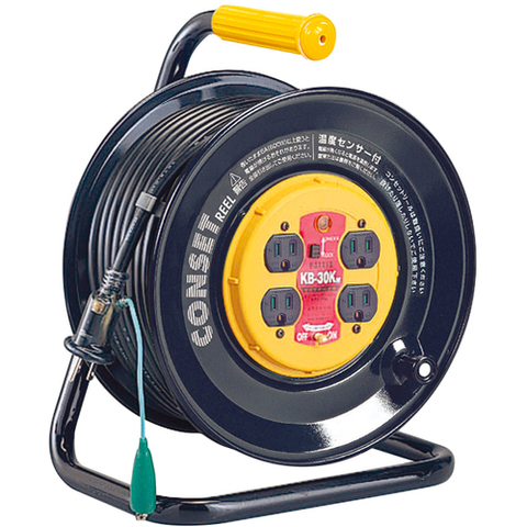 HATAYA Việt Nam | Hataya Fixed-type outlet board breaker reel, single-phase 100V, earthed, 30m Conset Reel MW3703550