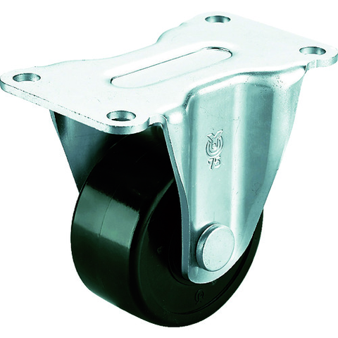 YUEI Việt Nam | YUEI Plate type Fixed Low floor caster Phenol Wheel diameter 75mm H type HR type Mounting dimensions 103 x 52 MW3796884