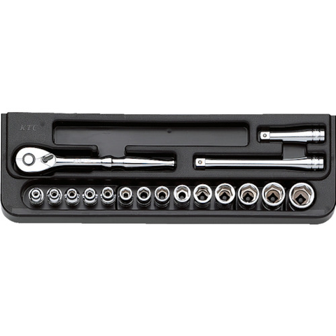 KTC Việt Nam | KTC 6.3 sq. Socket Wrench Set [17 pieces] MW3839214