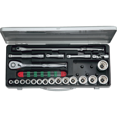 KTC Việt Nam | KTC 12.7 sq. socket wrench set (21 pieces) 21-piece set 6-point 12-point MW3839371