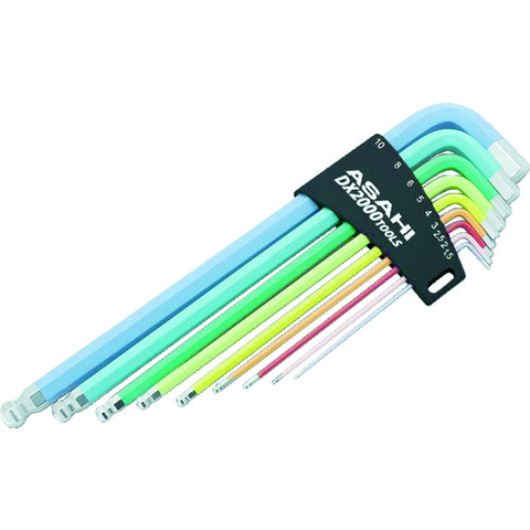ASH Việt Nam | ASH 9-color hexagonal ball point wrench set of 9 Long Ball Point Hexagon Key Wrench Set MW3848566