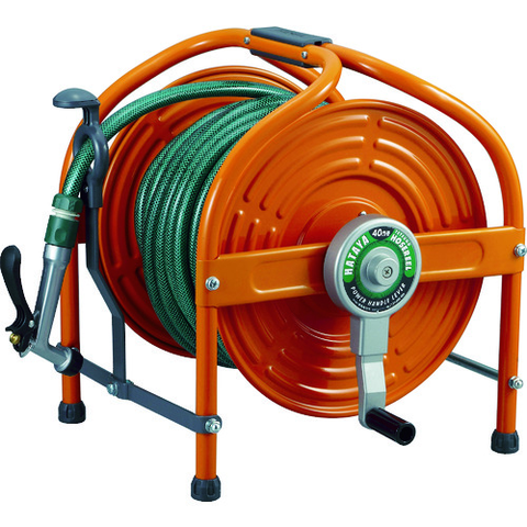 HATAYA Việt Nam | Hataya Iron Hose Reel (Orange) 41m Anti-algae Hose Lever Nozzle Orange MW4538005